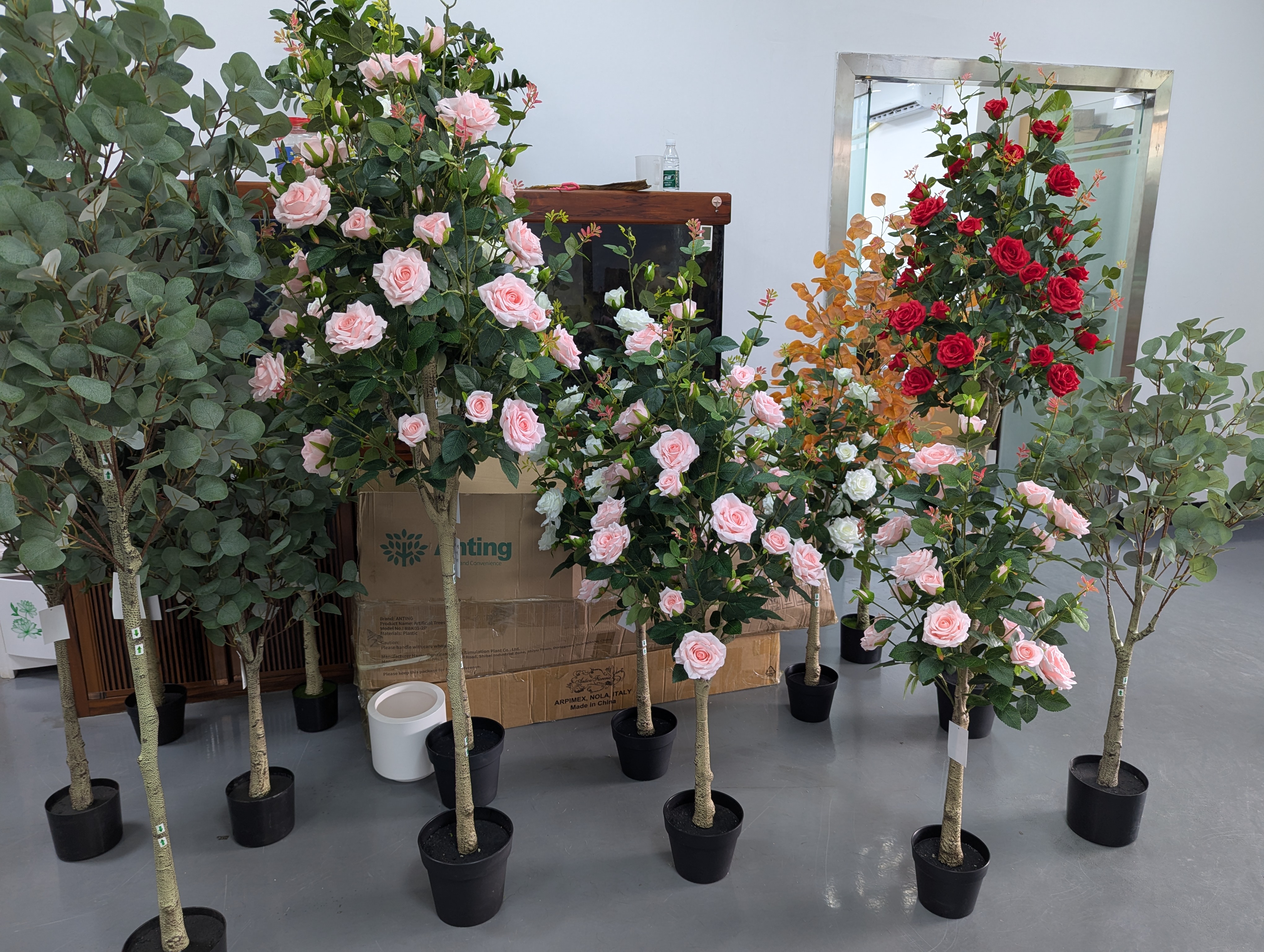 Production Diary #45 | Workshop Journal: Fine-Tuning the Foliage and Pots of Our Highly Requested Batches of Wholesale Faux Rose Pots
