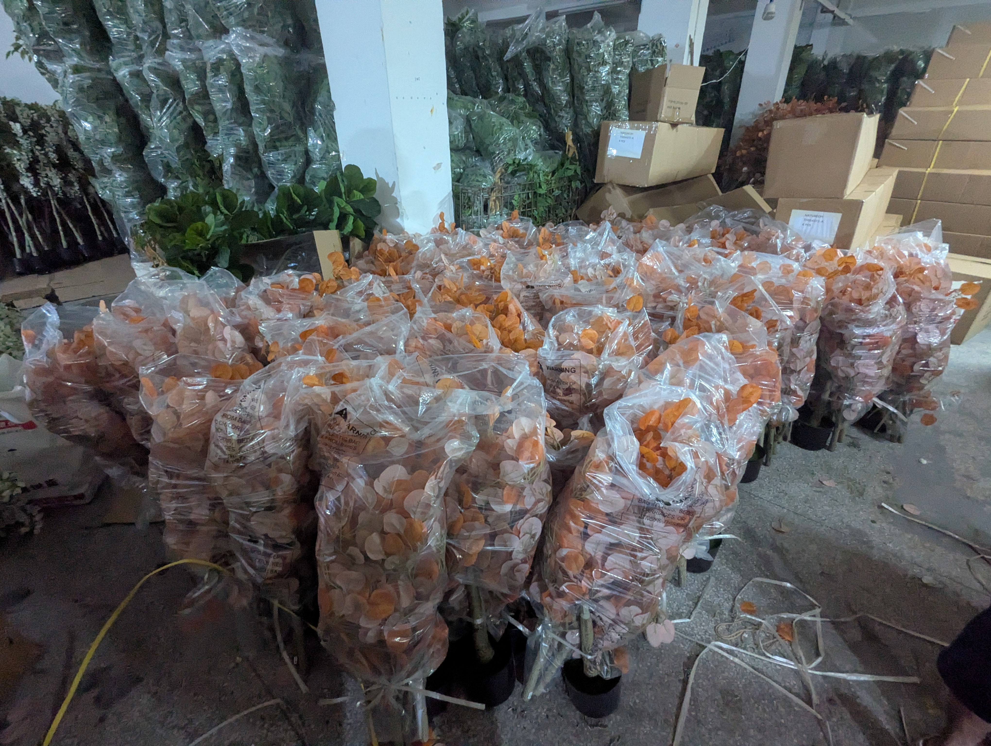Production Diary #53 | Packing and Preparing Our Seasonal Export Shipments of Wholesale Faux Autumn Plants
