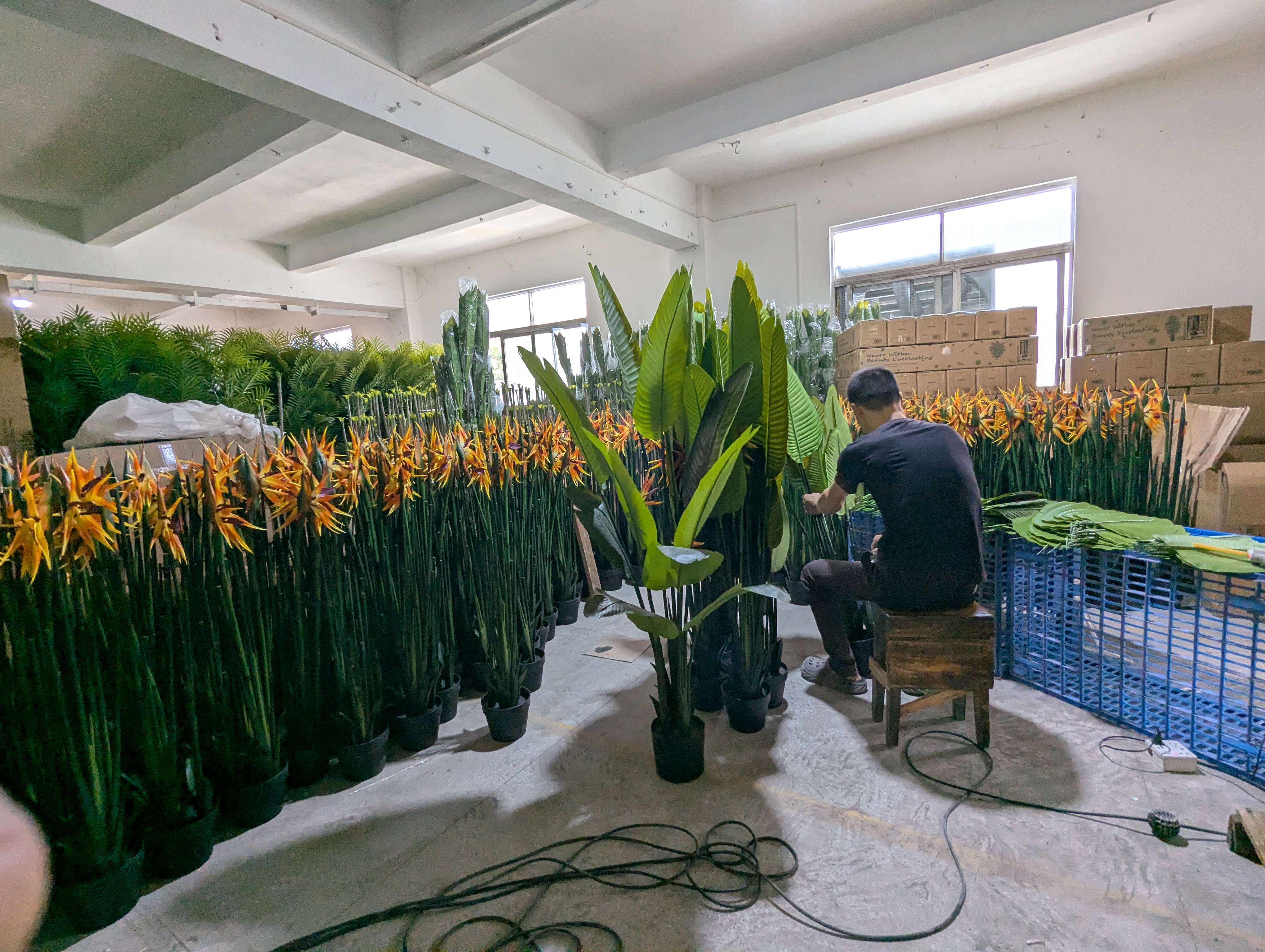 Production Diary #68 | Assemble Artificial Bird of Paradise Plants and Handcrafted Quality